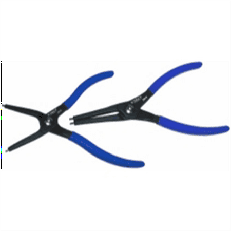 VIM Tools Snap Ring Pliers Set, 7 Inch OAL, 1.8M (.071) Hardened Tips