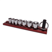 VIM Tools VIM Tools 7-Piece Dual Drive Fractional SAE Shallow Chrome Sockets Set