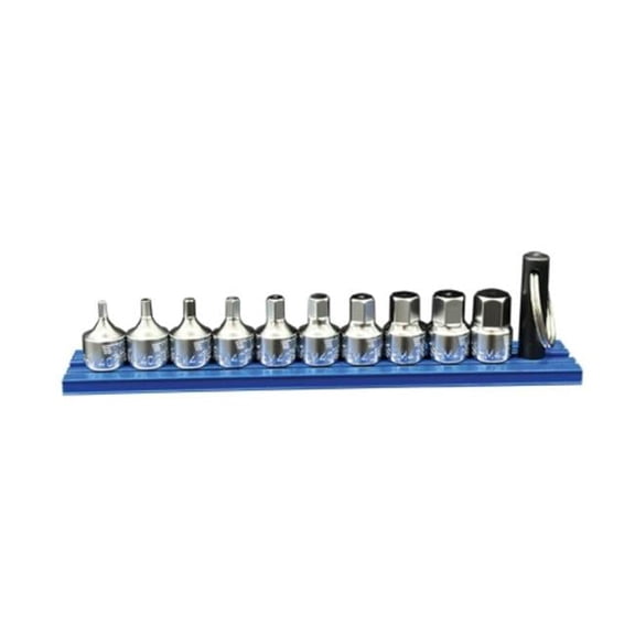 VIM Tools VISHM400A Hex Drive Metric Stubby Allen Key Set, 2-10 mm - 9 Piece
