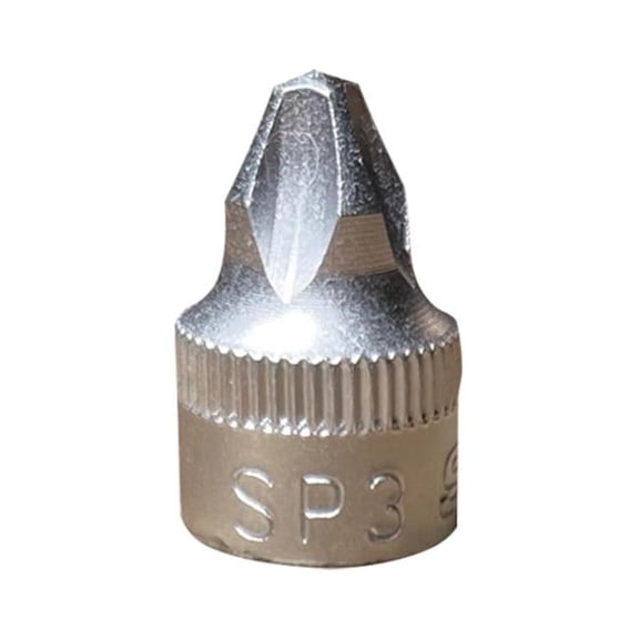 VIM Tools VISP3 Stubby Philips Driver P3 Tip - 0.25 in. Square Driver