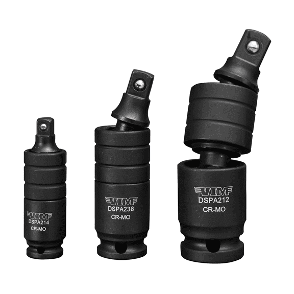 VIM Tools 3 Piece Impact Dual Swivel Pinless Adapter Set