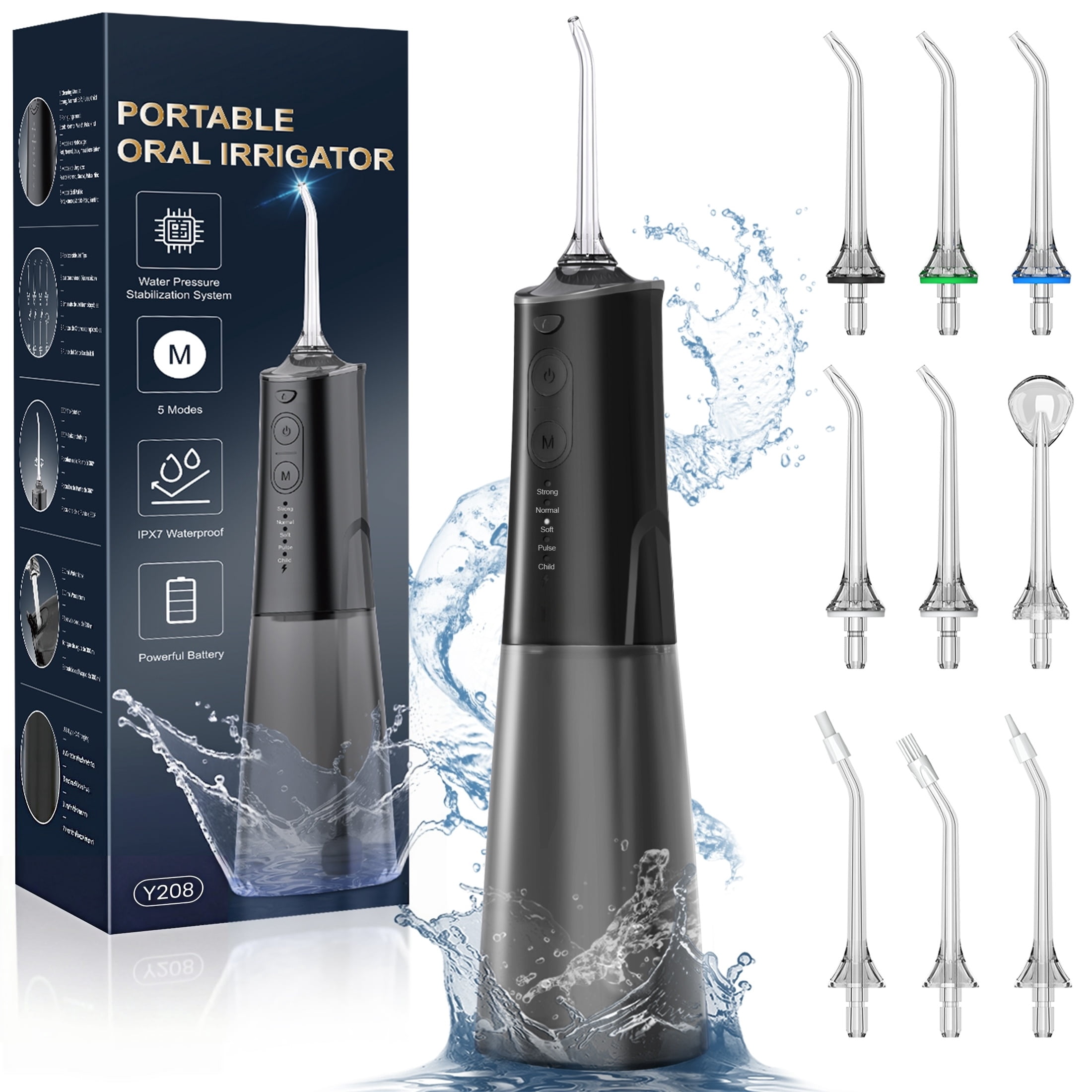 3 pack) Waterpik Ultra Water Flosser with 10 Settings, 6 Tips, ADA