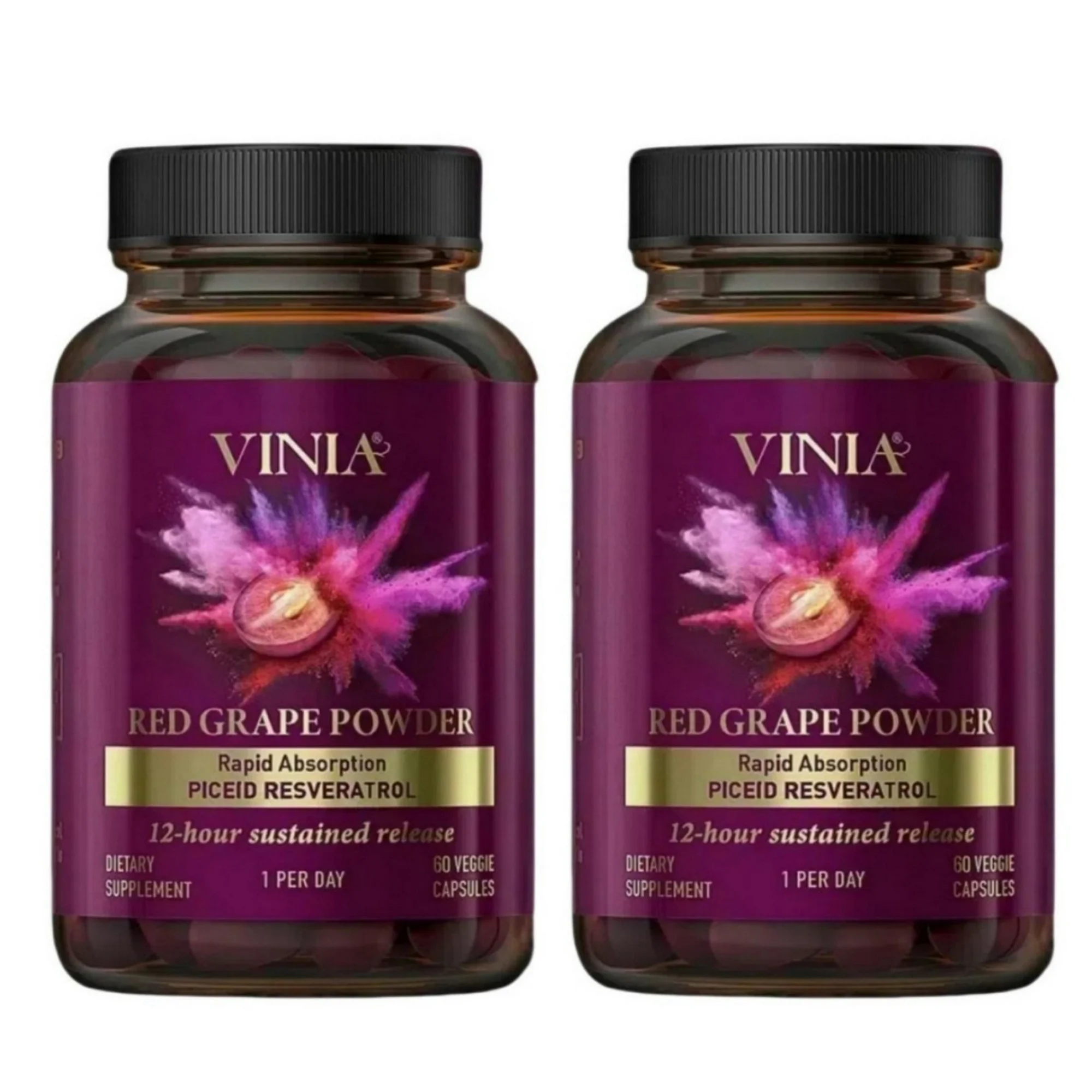 VIN-IA Piceid Resveratrol Superfood Powder | 12-Hour Support for Heart ...