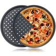 thumbnail image 1 of VINAUO 12-Inch Pizza Pan, 2 Pack Pizza Pans for Baking with Holes, Nonstick Steel Pizza Tray for Oven, Ideal for Homemade & Frozen Pizza, 1 of 11
