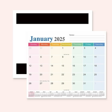 18-Month Magnetic Refrigerator Calendar (July 2025-Dec 2026) - 15x12 Inches, Colorful, Strong Magnets