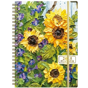 VINAUO 2025 Planner, Jan. 2025 - Dec. 2025, Weekly and Monthly Planner 2025 , Planner/Calendar 2025, 6.3" x 8.4", Planner with Hardcover  Back Pocket   Thick Paper   Twin-Wire Binding