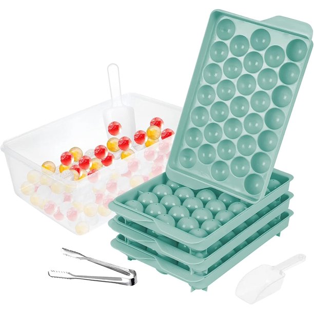 VINAUO 3Pack Ice Cube Trays,Round Ice Cube Trays, Ice Cube Trays With