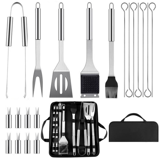VINAUO Grill Tools Set,Grill Set,Grilling Utensil Set,Grilling Accessories,Stainless Steel Grill