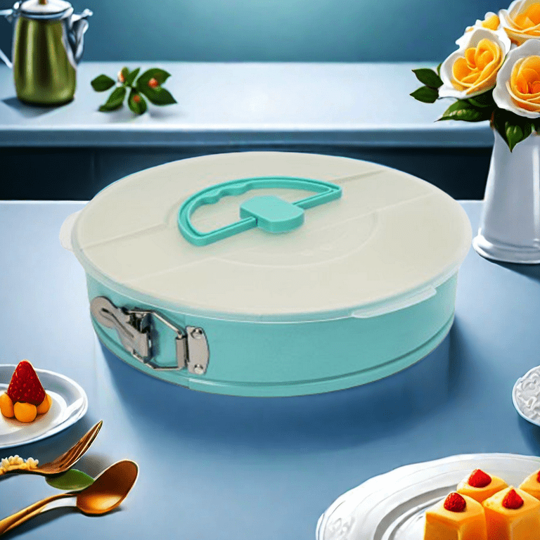 VINAUO Premium Springform Pan 10 Inch Nonstick Cheesecake Pan With Removable Bottom No Need For Parchment Paper Spring Form For Baking Leak Proof Cake Pan Blue Walmart