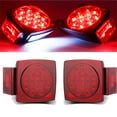 VINAUO 12V LED Tail Lights Kit, Waterproof Submersible for Boat, Truck