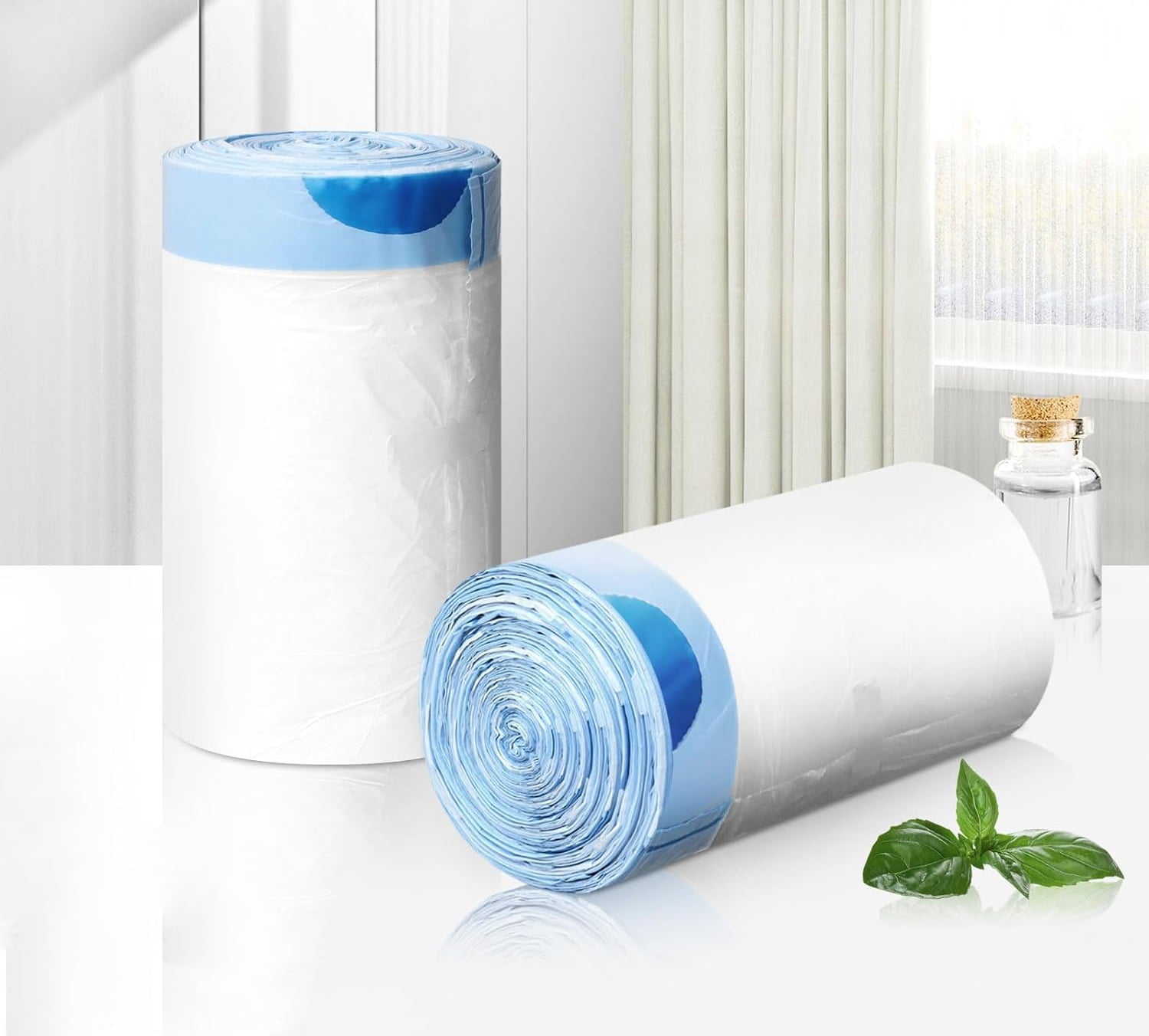 VINAUO Trash Bags, 4 Gallon Drawstring Garbage Bags, Small Trash Bags