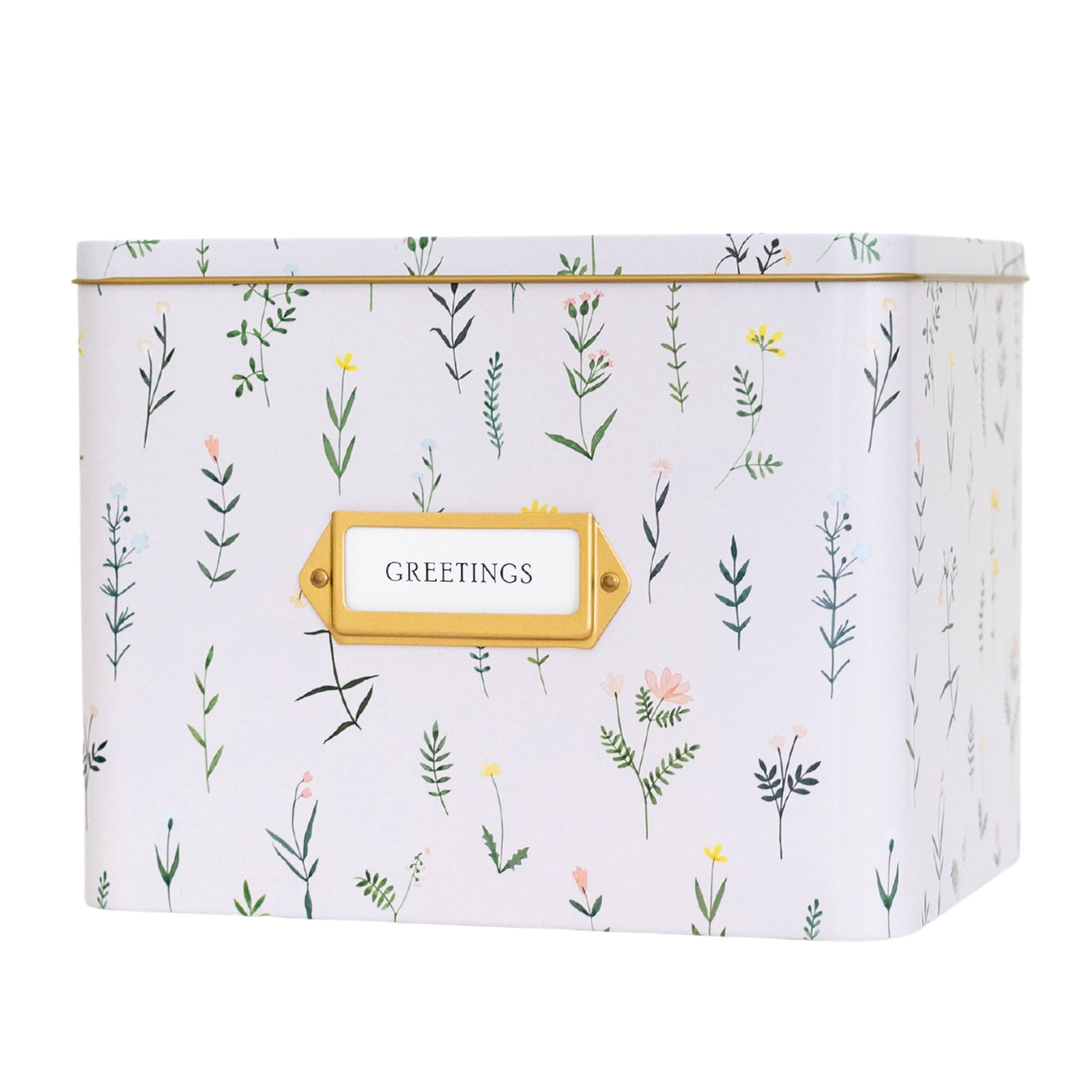 VINCA BLUE Greeting Card Organizer Storage Box with Dividers, Cards ...