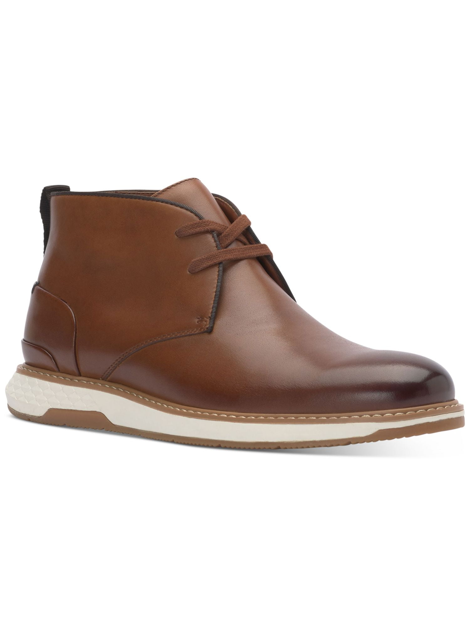 VINCE CAMUTO Mens Brown Comfort Soleh Round Toe Lace-Up  display picture 2