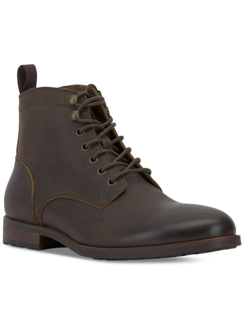 VINCE CAMUTO Mens Brown Pull Tab Cushioned Lannie Round Toe Block Heel  Lace-Up Leather Boots Shoes 10 M - Walmart.com