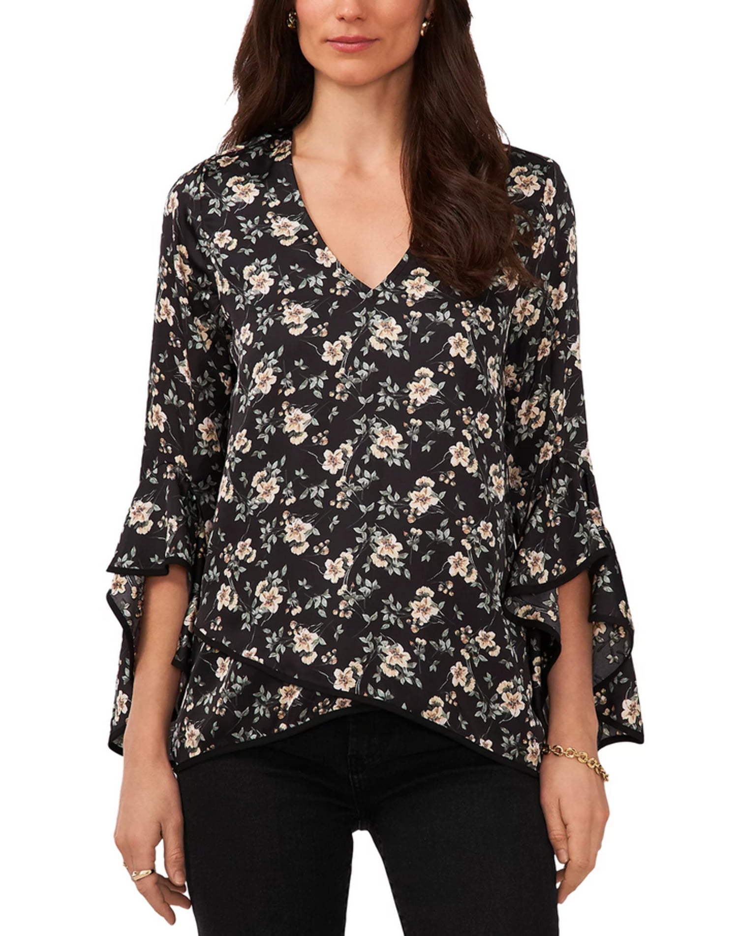 vince camuto bell sleeve blouse