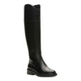 thumbnail image 1 of VINCE CAMUTO Womens Black Goring Padded Alfella Round Toe Block Heel Zip-Up Leather Riding Boot 6.5 M, 1 of 4