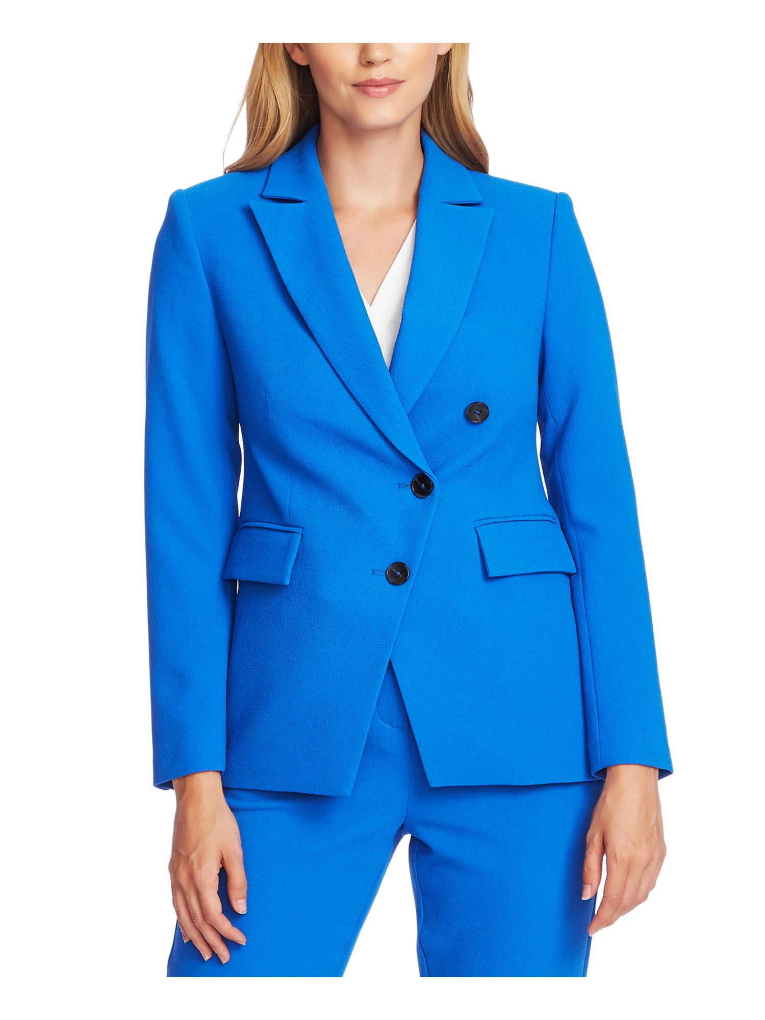 VINCE CAMUTO Womens Blue Blazer Jacket Size:
