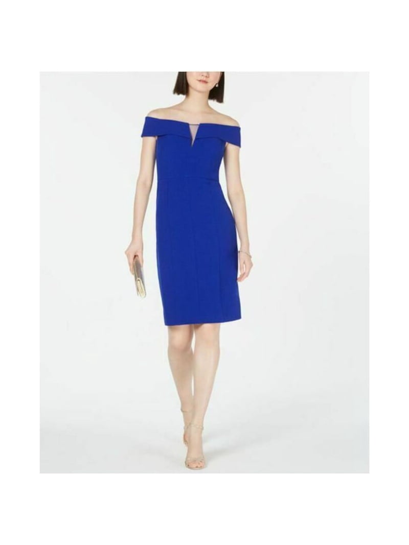 vince camuto blue dress Casual Maxi By In Blue, Size: 8 back panel and sash detailing add dimension VINCE CAMUTO Size 2 Cobalt
