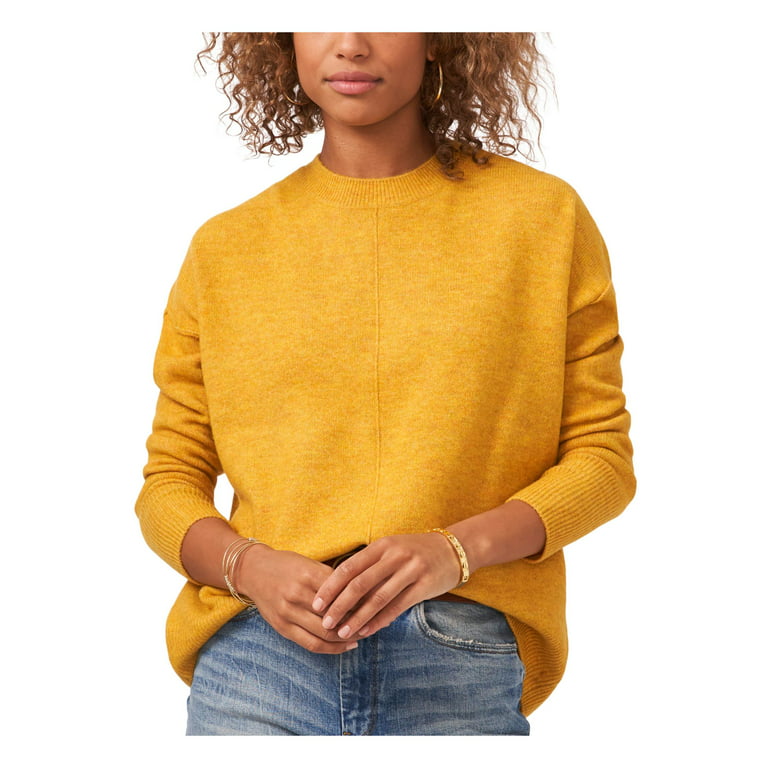 https://i5.walmartimages.com/seo/VINCE-CAMUTO-Womens-Gold-Stretch-Ribbed-Center-Seam-Drop-Shoulder-Heather-Long-Sleeve-Crew-Neck-Sweater-XL_1637aede-81e0-4eea-a792-1acc66ccb83c.6b75c1f4e44bb8ea72cd2df150256050.jpeg?odnHeight=768&odnWidth=768&odnBg=FFFFFF