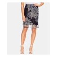 thumbnail image 1 of VINCE CAMUTO Womens Gray Slitted Floral Above The Knee Wear To Work A-Line Skirt 14, 1 of 2