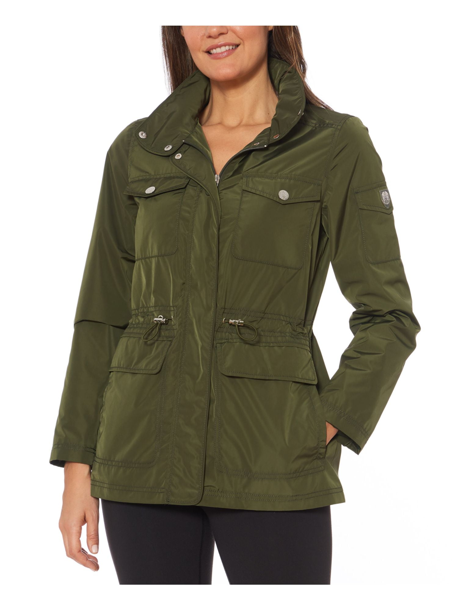 VINCE CAMUTO Womens Green Pocketed Winter Jacket Coat XS 