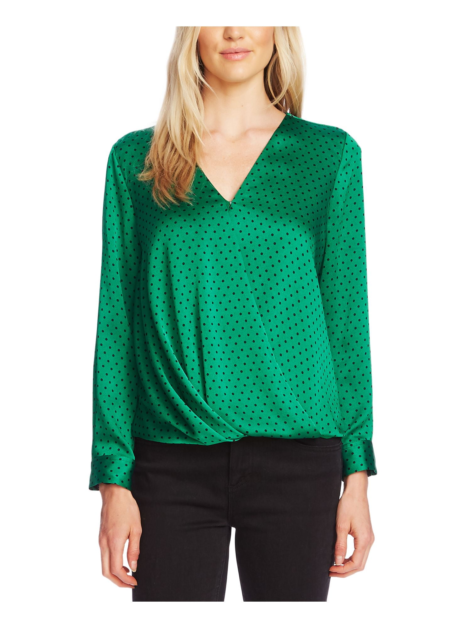 vince camuto green top