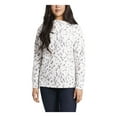 thumbnail image 1 of VINCE CAMUTO Womens Ivory Stretch Animal Print Long Sleeve Top M, 1 of 3