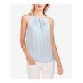 thumbnail image 1 of VINCE CAMUTO Womens Light Blue Sleeveless Halter Top Size: XS, 1 of 1