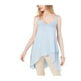 thumbnail image 1 of VINCE CAMUTO Womens Light Blue Sleeveless V Neck Hi-Lo Top XS, 1 of 2