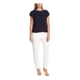 thumbnail image 1 of VINCE CAMUTO Womens Navy Sleeveless Keyhole Top Size: M, 1 of 2