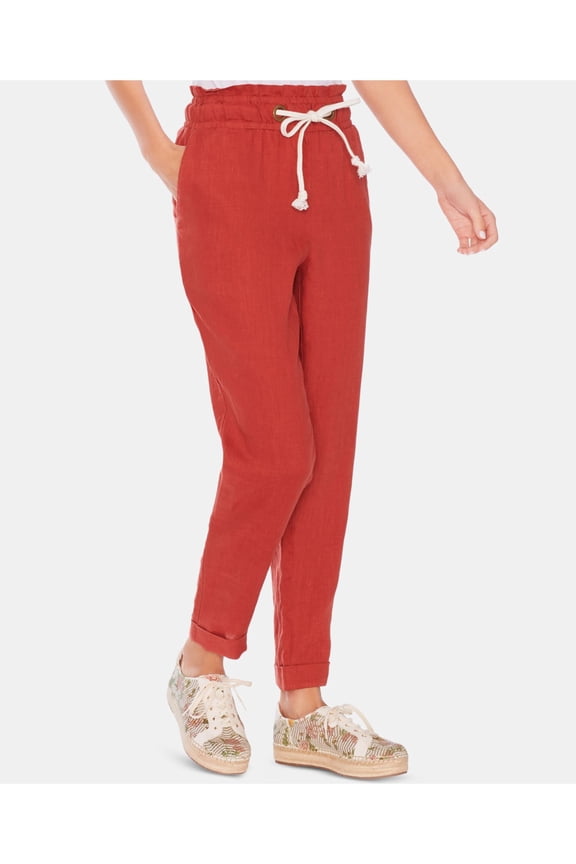 Womens Orange Straight leg Pants XL