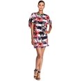 thumbnail image 1 of VINCE CAMUTO Womens Pink Floral Jewel Neck Above The Knee Dress Size: 12, 1 of 2