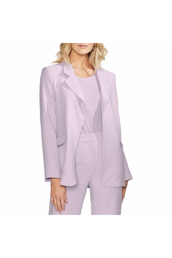 Womens Purple Embellished Blazer Jacket Plus Size: 24W