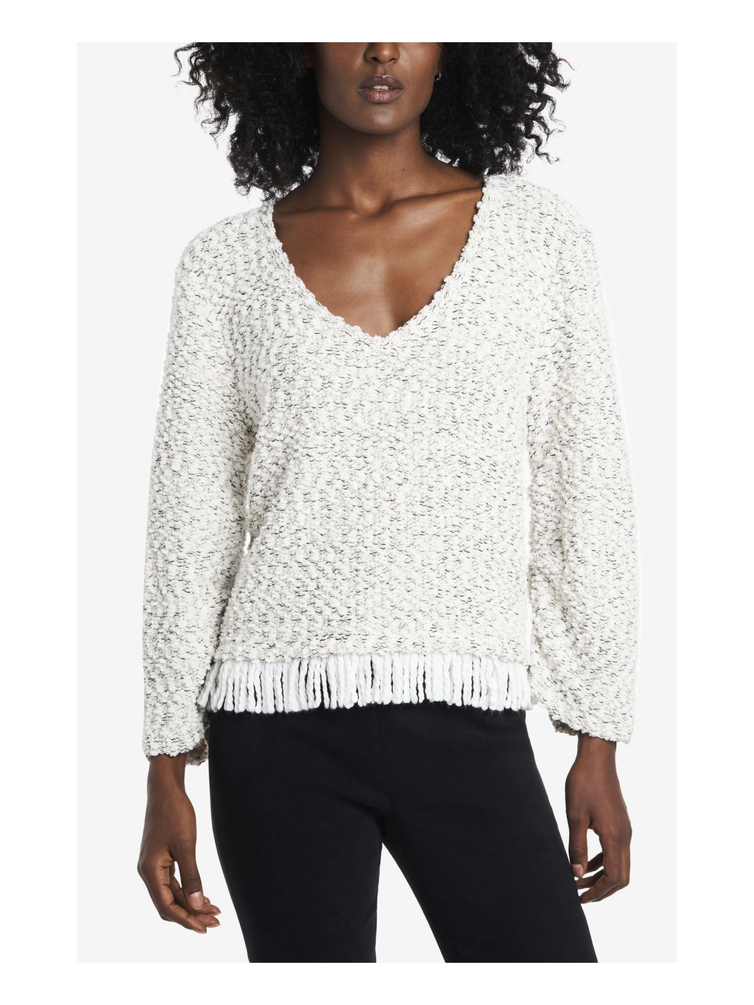 Vince camuto white sweater sale