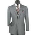 thumbnail image 1 of VINCI Men's Gray 2-Button Suit w/ Adjustable Waistband, Reg-Fit - NEW, 1 of 4