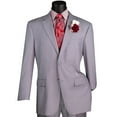 thumbnail image 1 of VINCI Men's Light Gray 2-Button Suit w/ Adjustable Waistband, Reg-Fit - NEW, 1 of 3