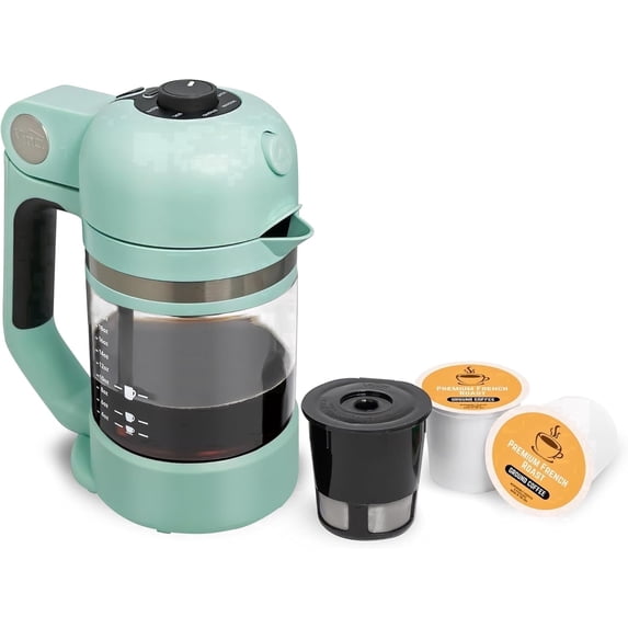 VINCI Micro Café Single-Serve Coffee Brewer | Compatible with Keurig K-Cups, K-Pods | Compact, Portable | Enclosed Brewing for Hotter Coffee | Large Capacity Reusable Filter Cup Included
