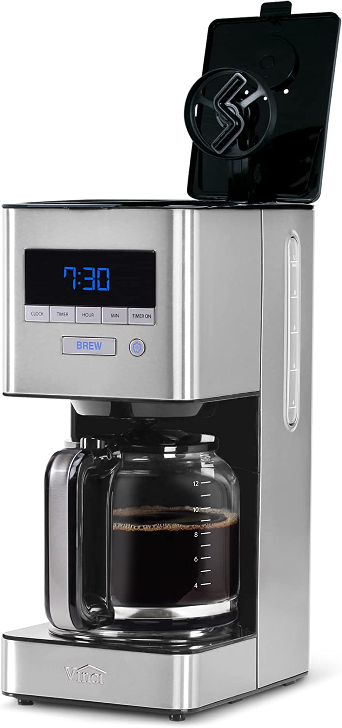 VINCI RDT 12 Cup Coffee Brewer Featuring Patented Spinning Spray Head