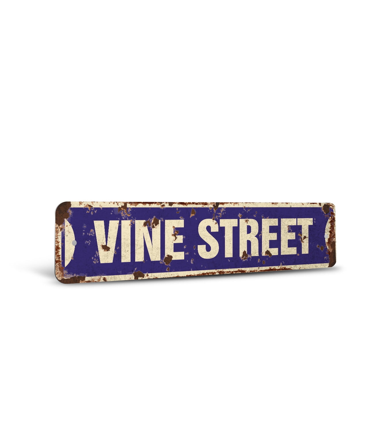 VINE Vintage Style Rustic Street Sign – Hollywood California London LA ...
