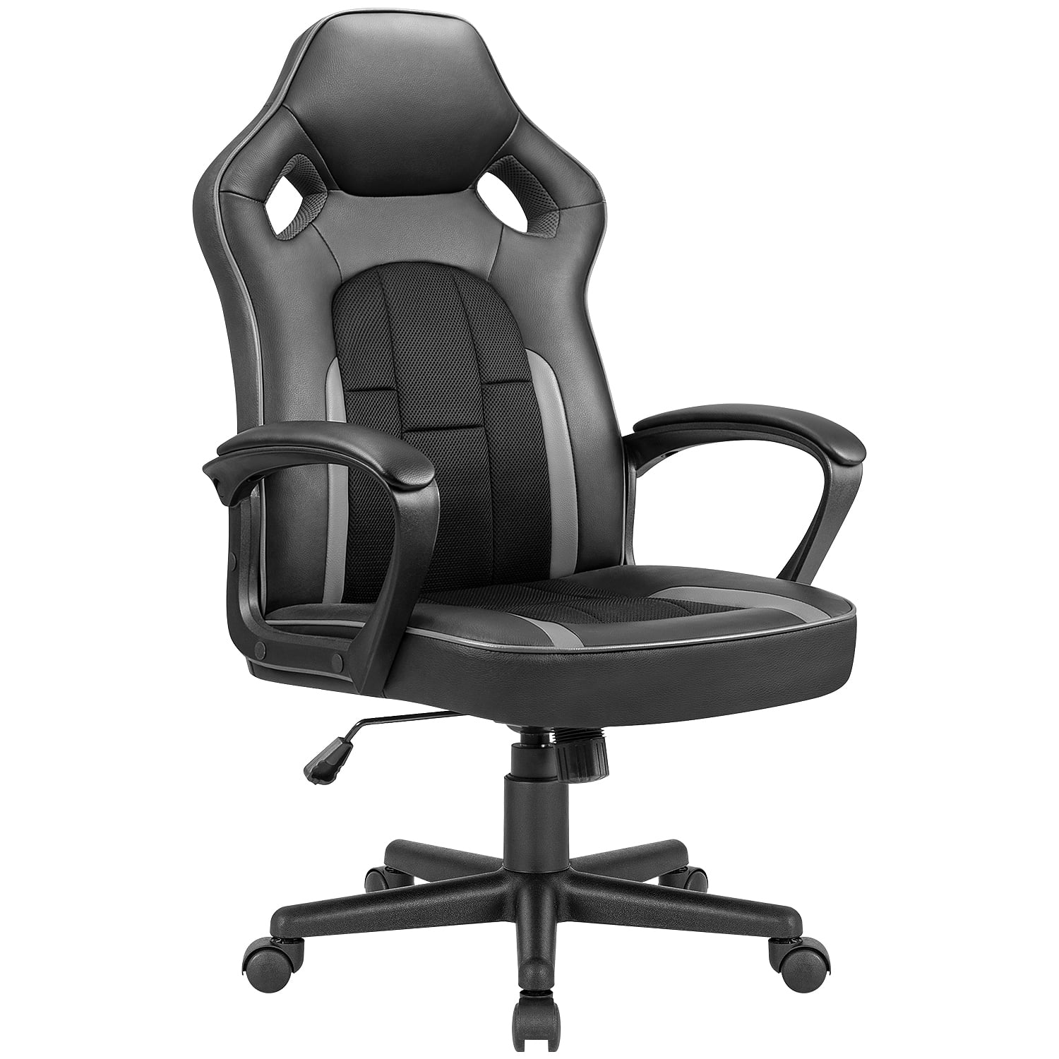 VINEEGO Gaming Chair High-Back PU Leather Office Chair Adjustable ...
