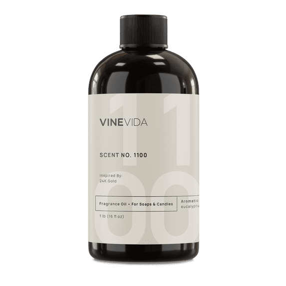 VINEVIDA Scent NO. 1100, Inspired By: 24K Gold Fragrance Oil, 16 Fl Oz