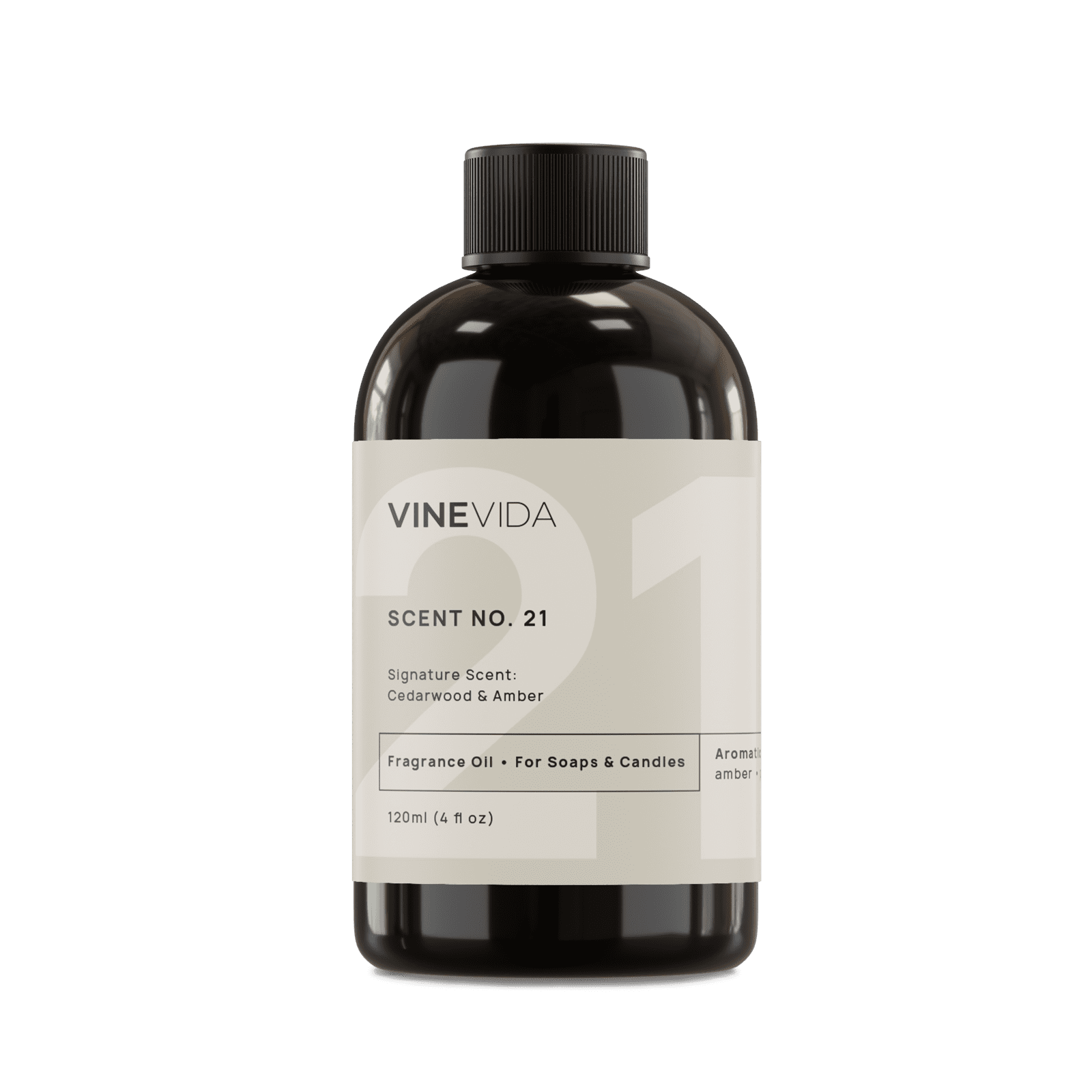 VINEVIDA Scent NO. 21, Signature Scent: Cedarwood & Amber Fragrance Oil