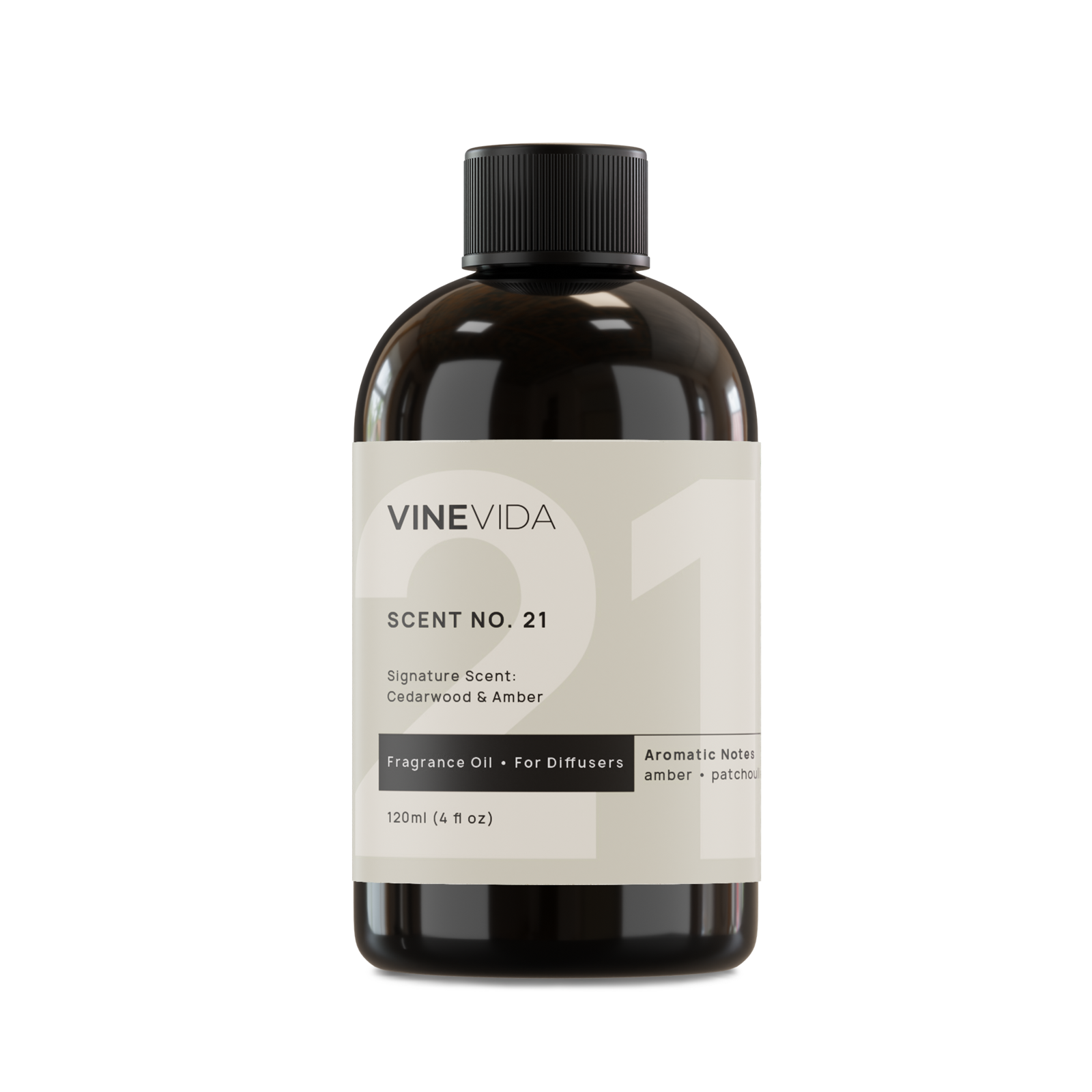 VINEVIDA Scent NO. 21, Signature Scent: Cedarwood & Amber Fragrance Oil - Thumbnail 2