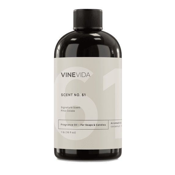 VINEVIDA Scent NO. 61, Signature Scent: Pina Colada Fragrance Oil, 16 Fl Oz