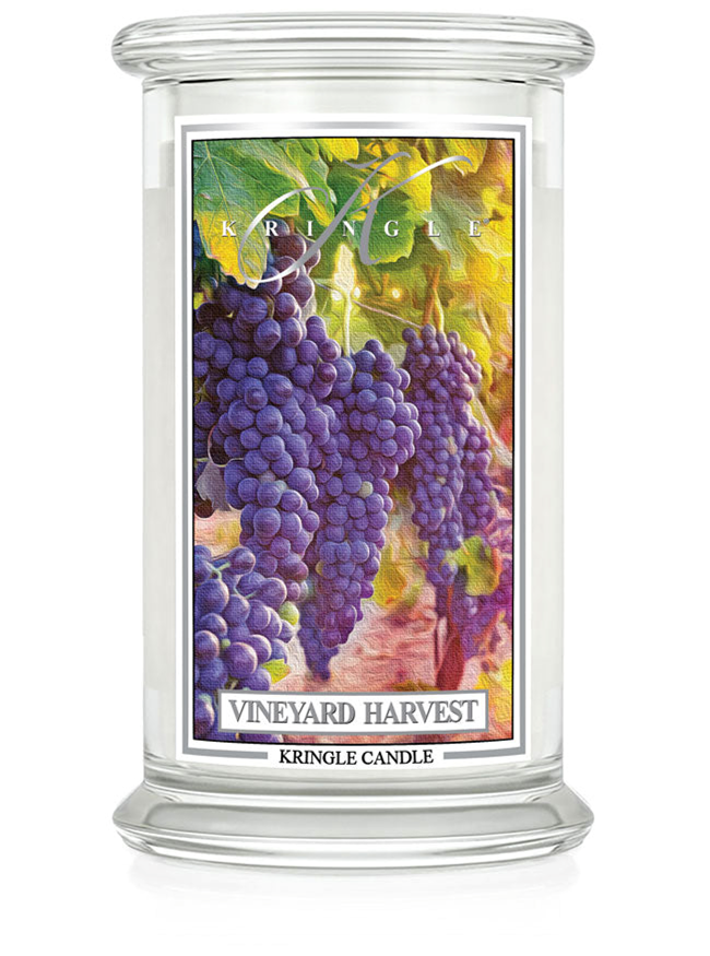 VINEYARD HARVEST Large 2-Wick 22 oz 100 Hour Jar by Kringle Candles