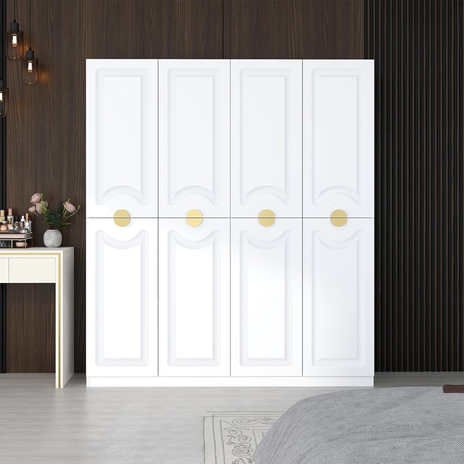 VINFORM Eldorado Naturale/White Wardrobe: Ample Storage with