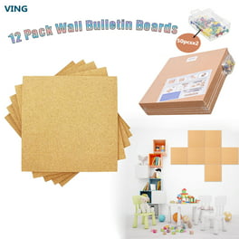  SUNGIFT Cork Board Tiles 1/2 Thick, 12 Pack Cork