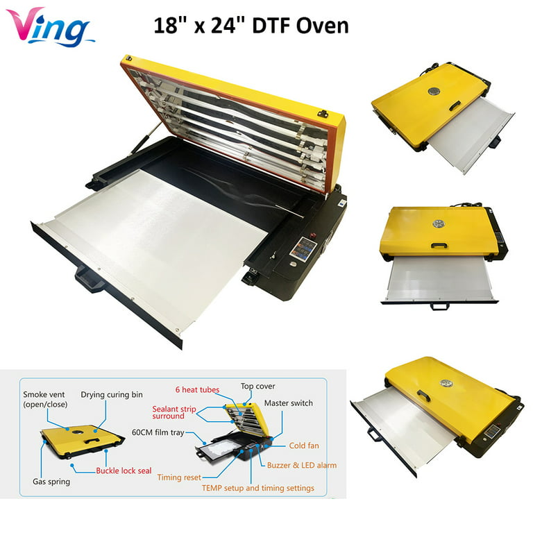 Ving 18 inch x 24 inch DTF Oven with Temperature Control Pro DTF Oven Curing Transfer Film DTF Sheet Drawer Model, Men's, Size: 36.2in x 22.6in x