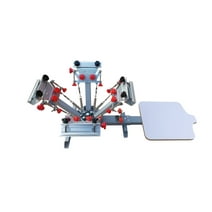 VING 4 Color 1 Station Silk Screen Printing Press Machine with Micro Registration for T-shirt Printing