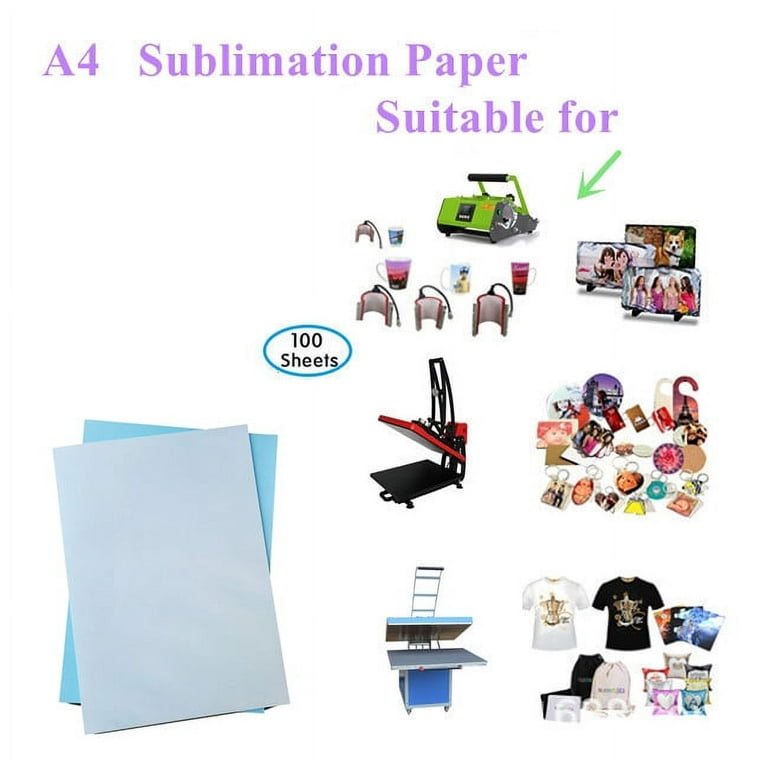 A4 8.3in x 11.7in Inkjet Transfer Paper for T-Shirt Heat Transfer Paper, 20 Sheets/Pack